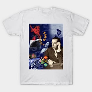 Cole Porter Portrait Collage T-Shirt